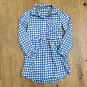 Girls sz 7 vineyard vines flannel dress